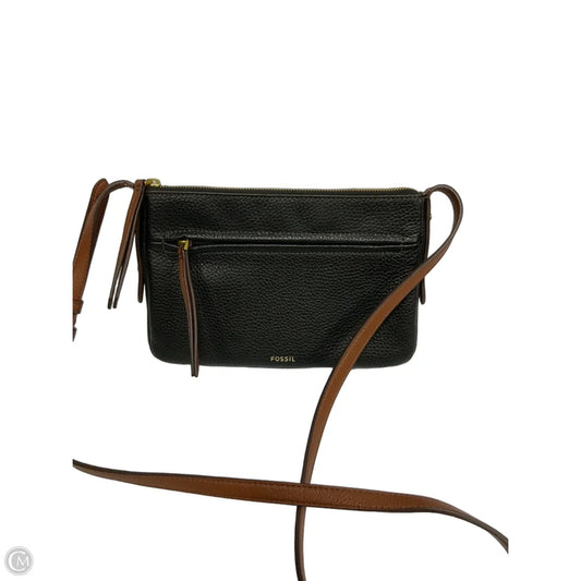Crossbody Leather By Fossil, Size: Small