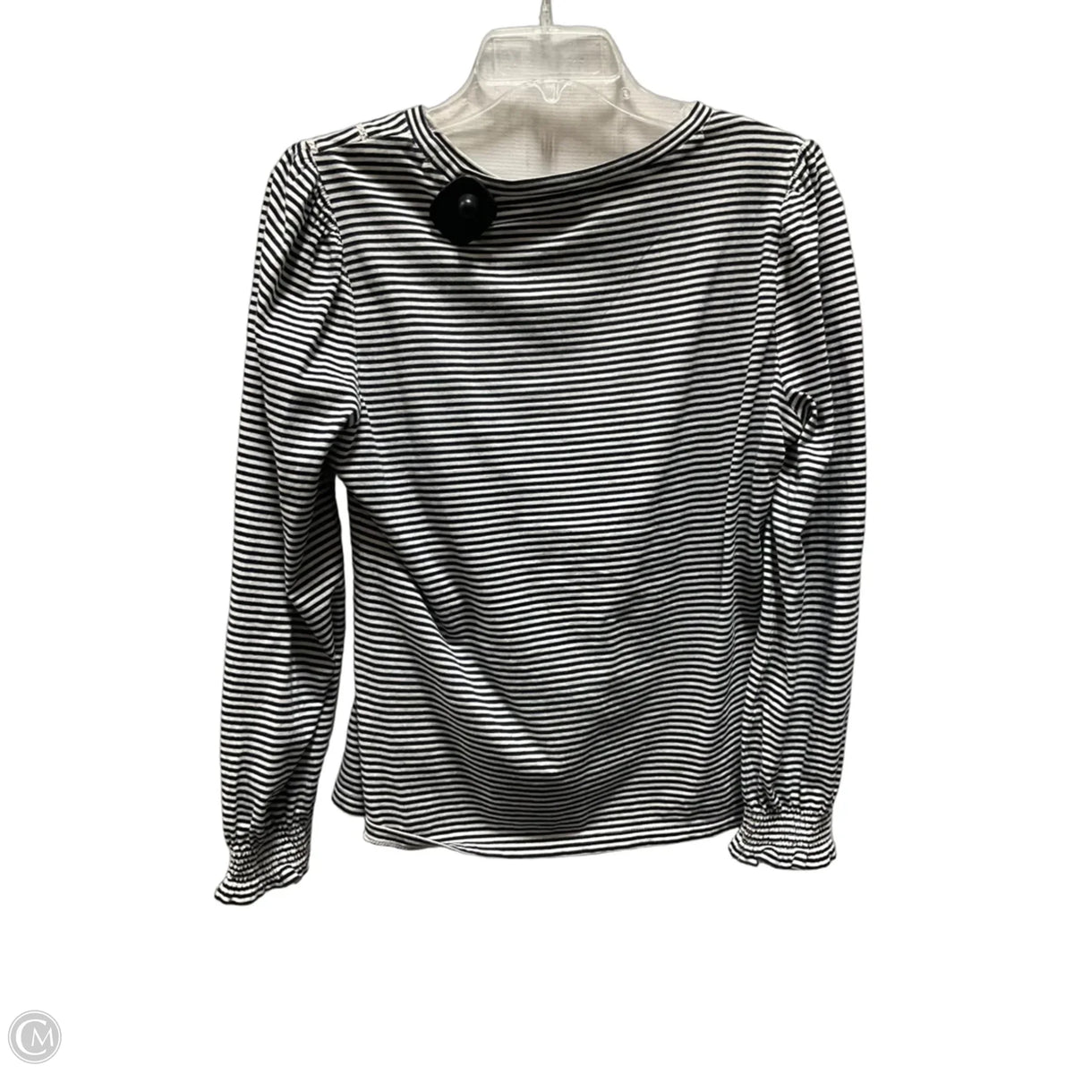 Top Long Sleeve By Talbots In Striped Pattern, Size: M