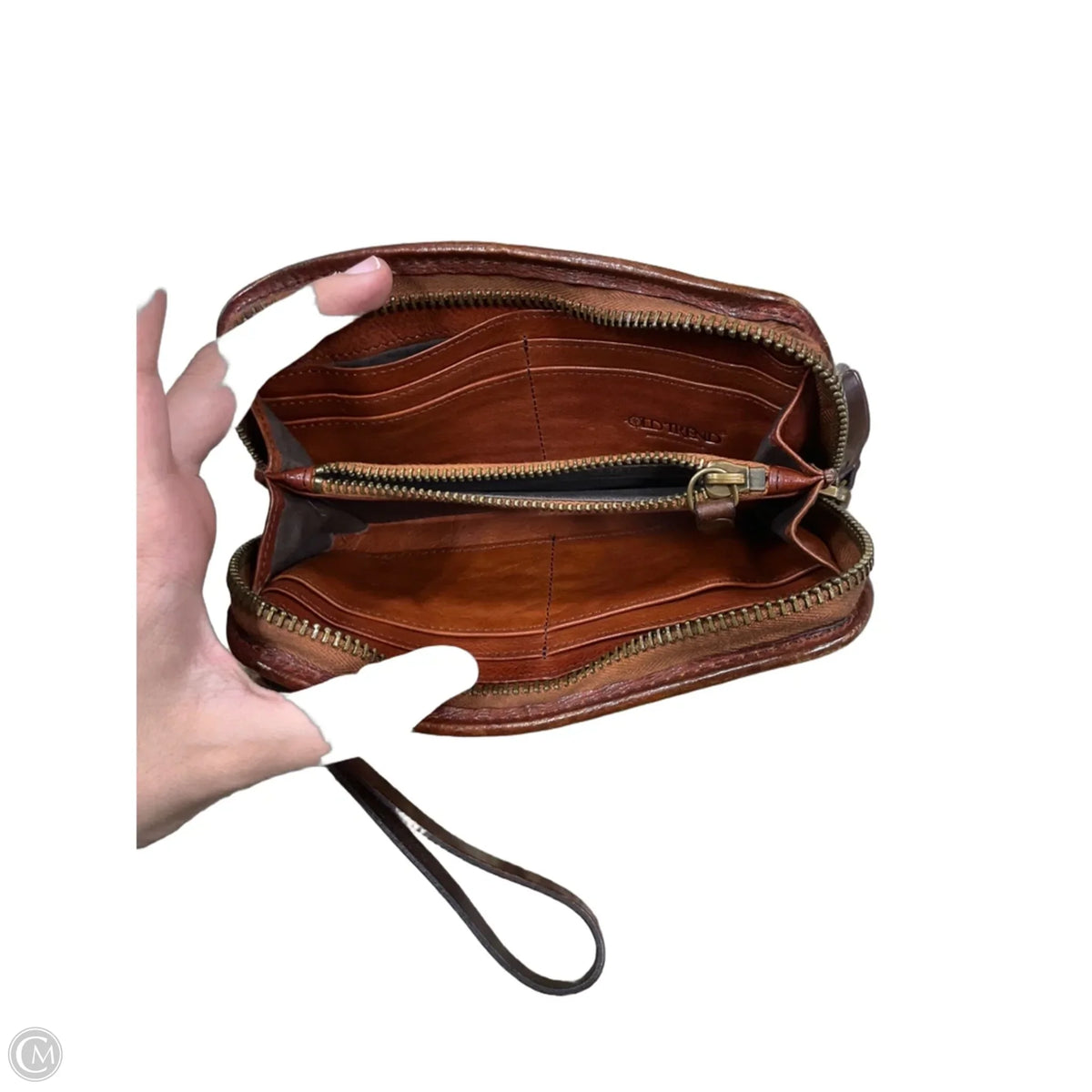 Clutch Leather By Cma, Size: Small
