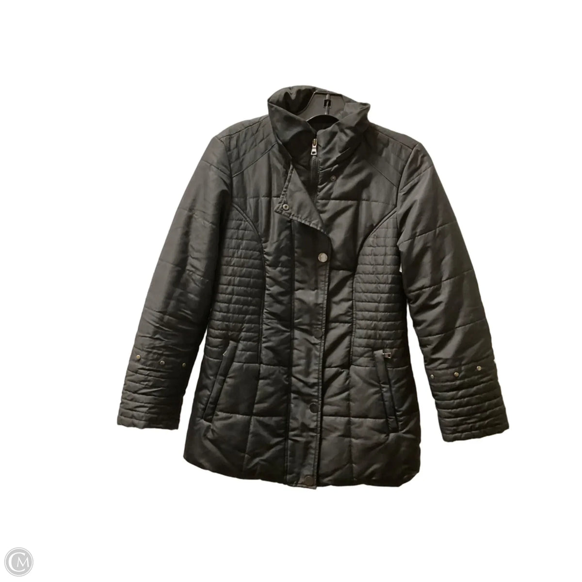 Coat Puffer & Quilted By Cmf In Black, Size: S