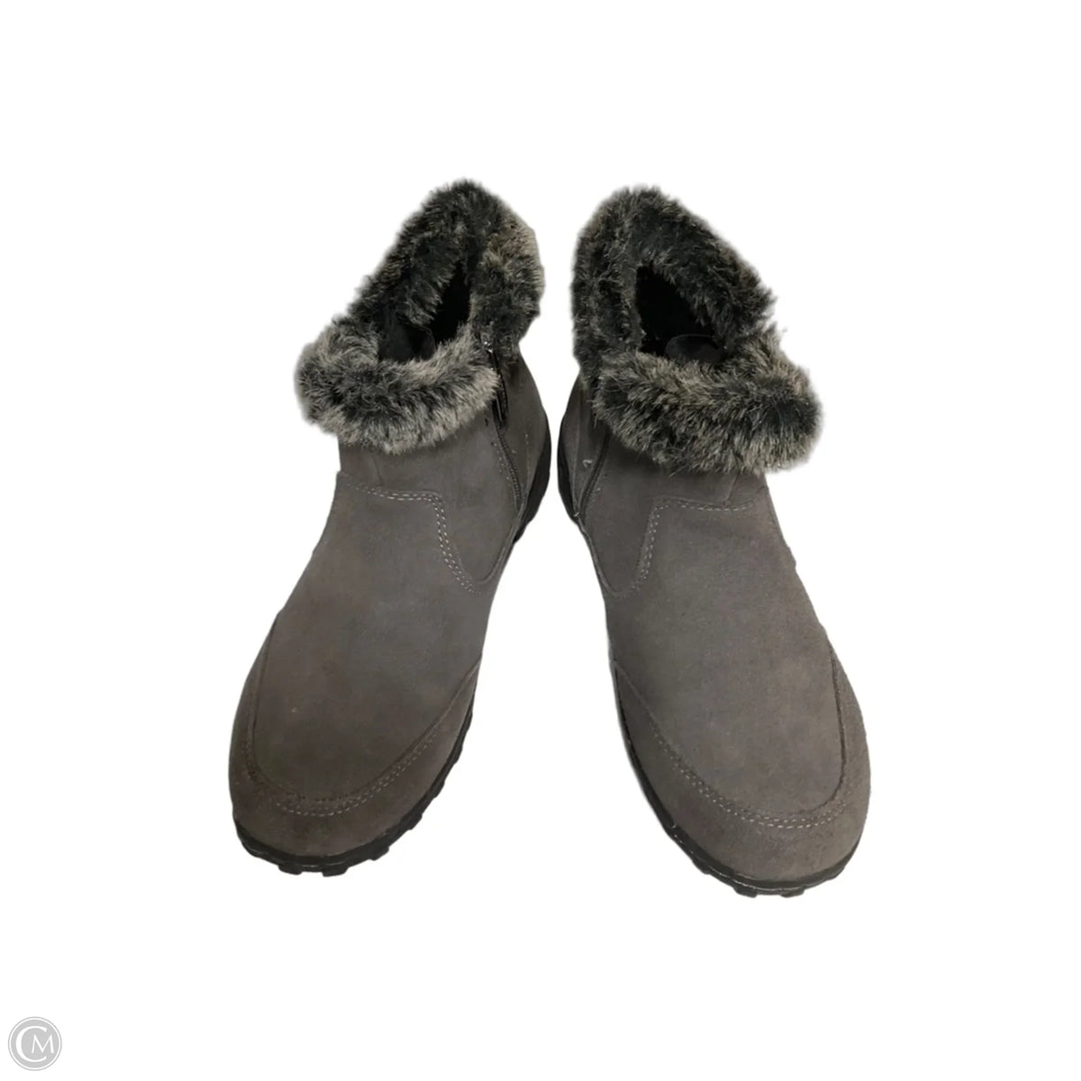 Boots Ankle Flats By Khombu In Grey, Size: 8
