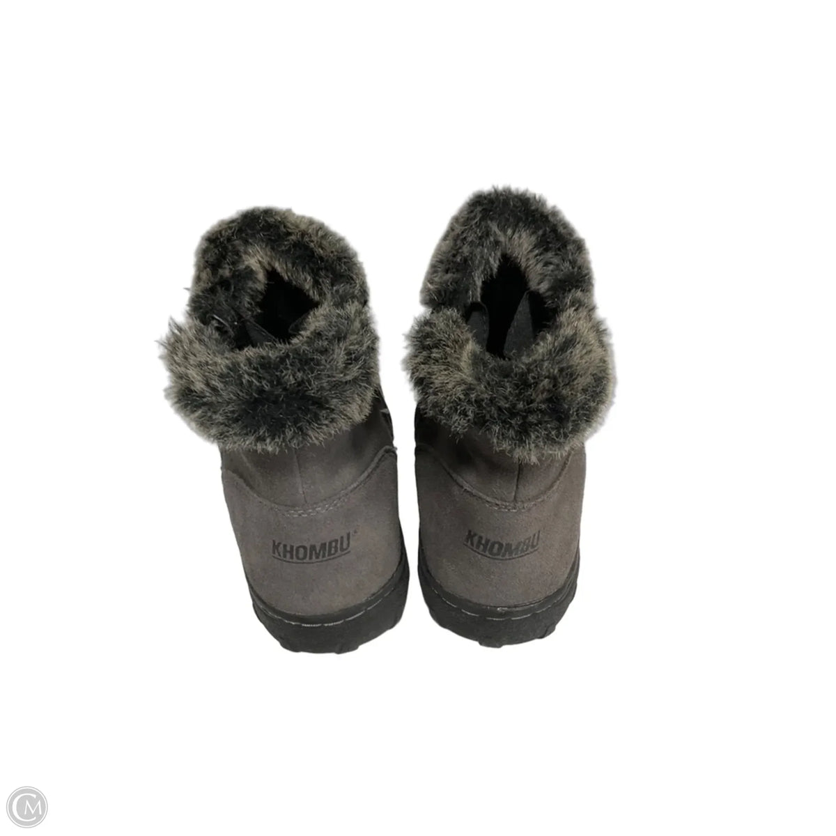 Boots Ankle Flats By Khombu In Grey, Size: 8