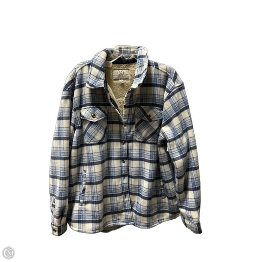Jacket Shirt By Sage In Plaid Pattern, Size: Xxl