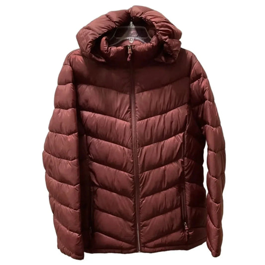 Jacket Puffer & Quilted By Charter Club In Maroon, Size: Xl