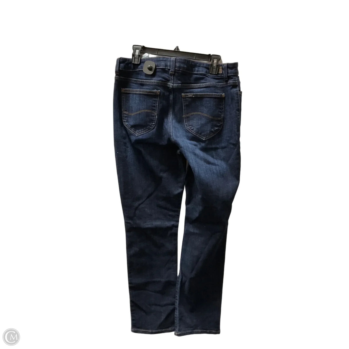 Jeans Straight By Lee In Blue Denim, Size: 16