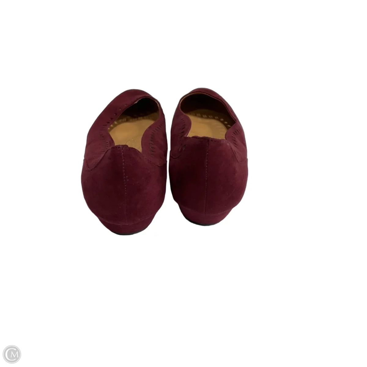Shoes Flats By Cmf In Maroon, Size: 8.5
