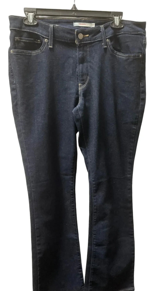 Jeans Boot Cut By Levis In Blue Denim, Size: 12