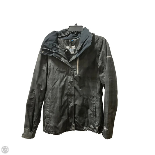 Jacket Windbreaker By Columbia In Green, Size: M
