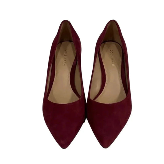 Shoes Heels Block By Cole-haan In Maroon, Size: 8