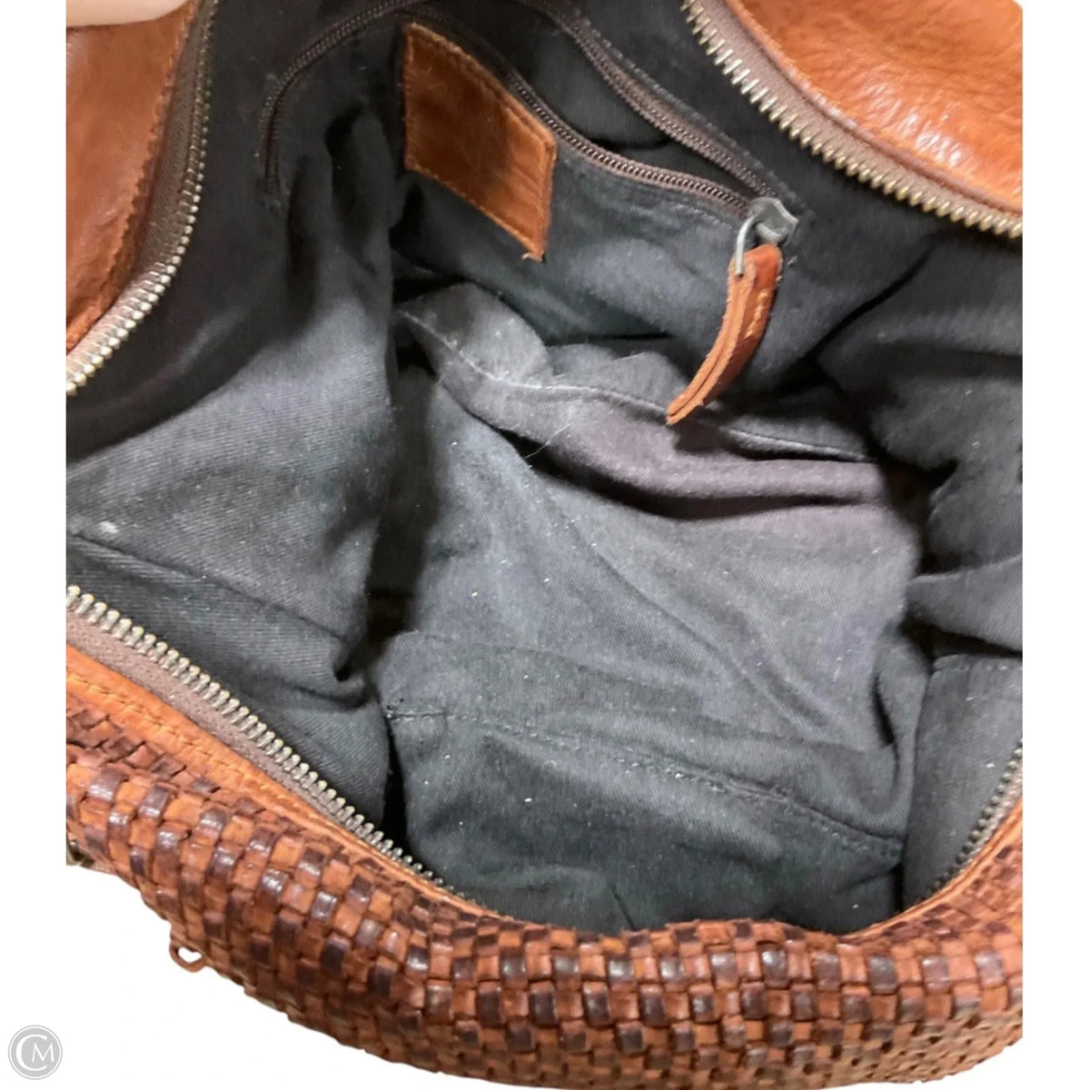 Handbag Leather By Cmc, Size: Large