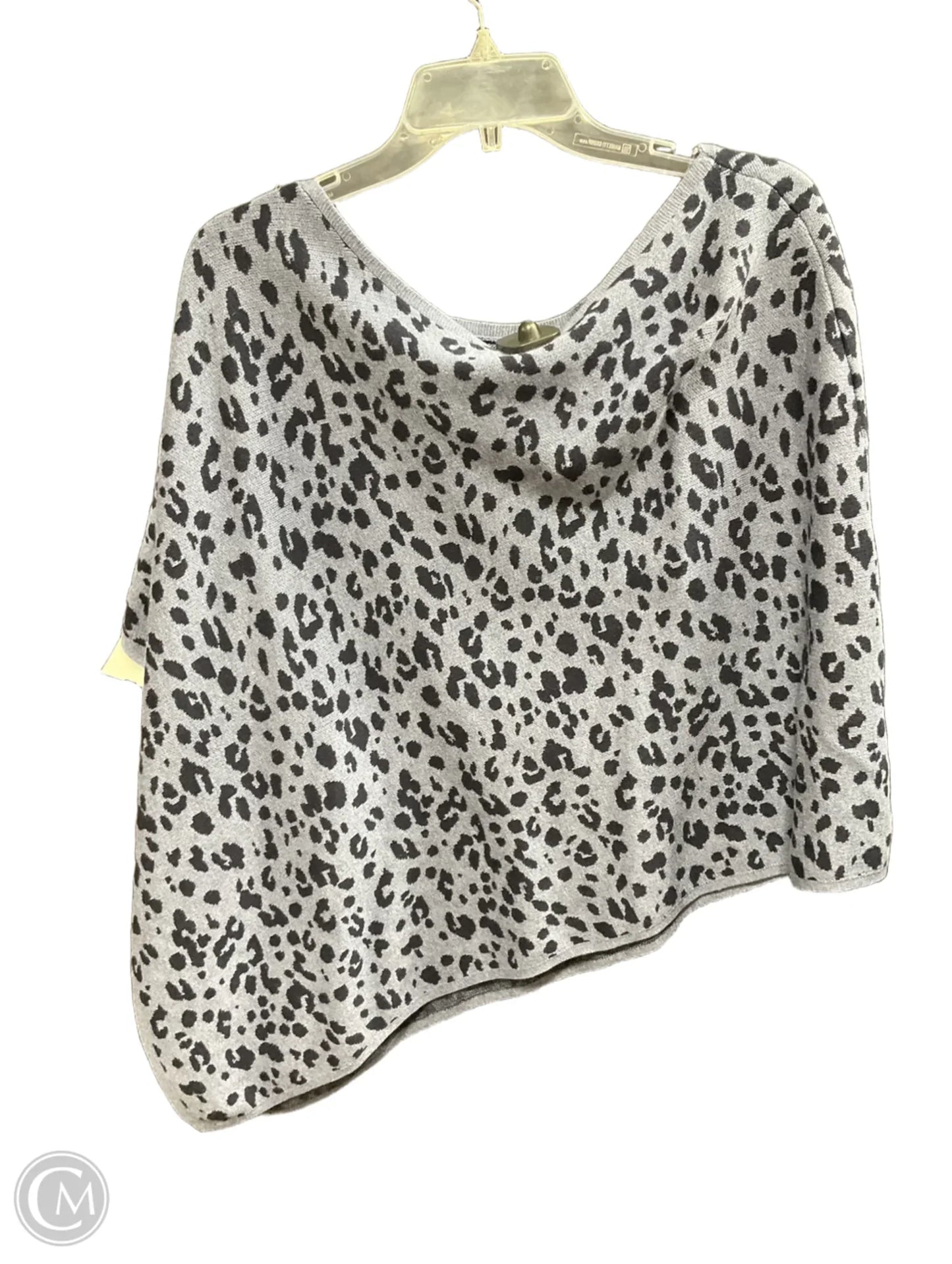 Poncho By Talbots In Animal Print, Size: M