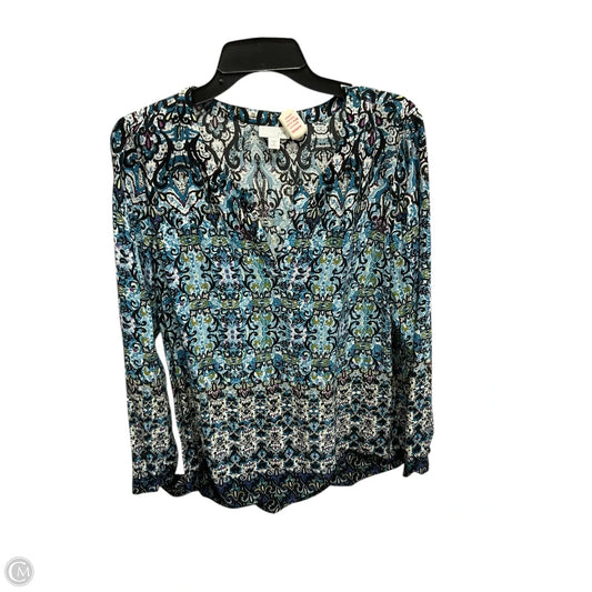 Top Long Sleeve By J. Jill In Blue, Size: M
