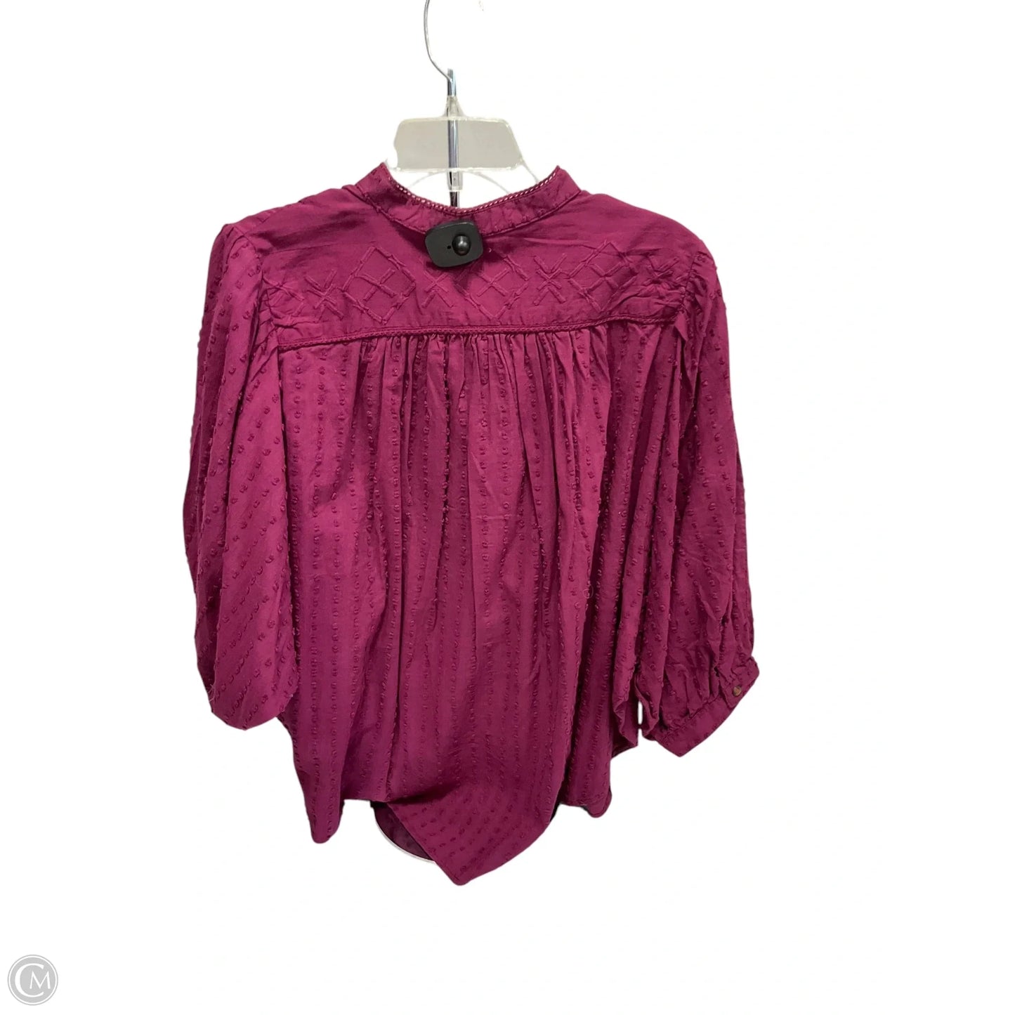 Top Long Sleeve By Pilcro In Maroon, Size: 1x