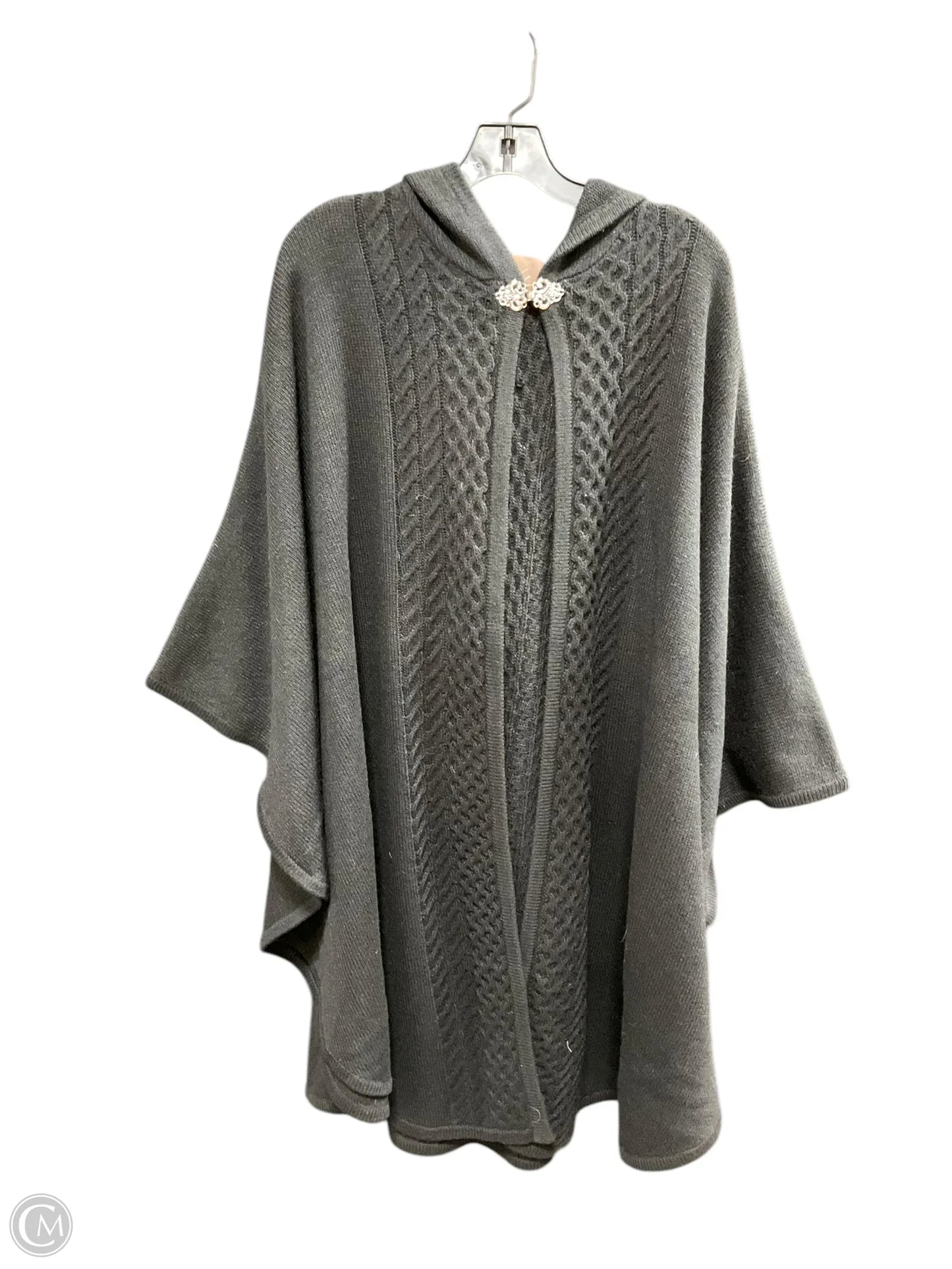 Poncho Designer By Patricia Nash In Black, Size: S