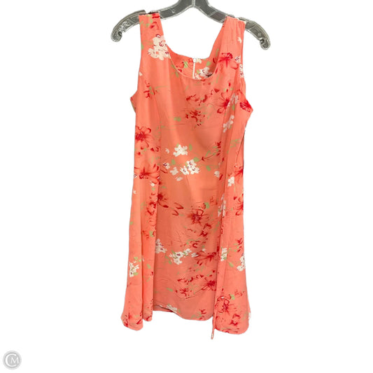 Dress Casual Midi By Clothes Mentor In Coral, Size: 10