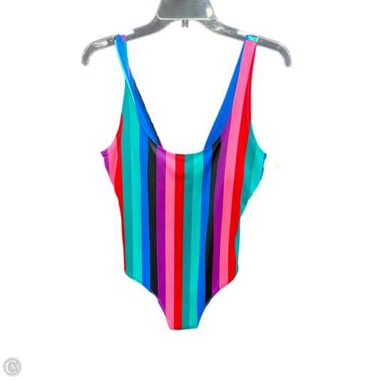Swimsuit By Old Navy In Striped Pattern, Size: L