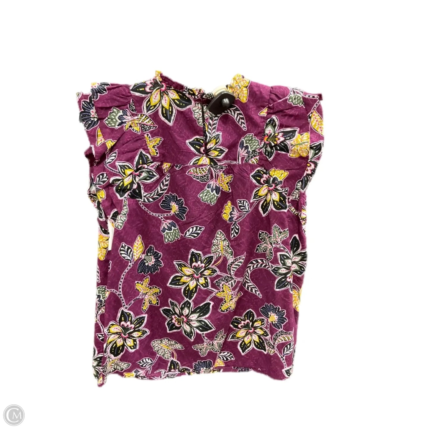 Top Short Sleeve By Loft In Purple, Size: S