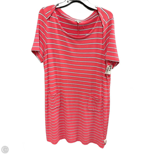Dress Casual Midi By Talbots In Striped Pattern, Size: Xl