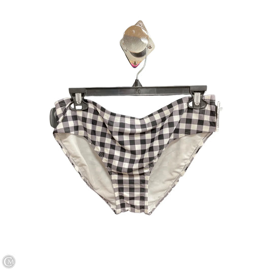 Swimsuit Bottom By Clothes Mentor In Plaid Pattern, Size: L