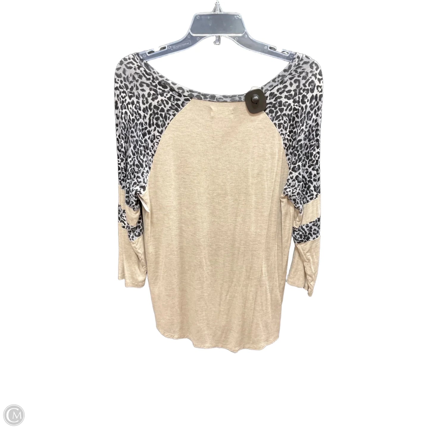Top 3/4 Sleeve By Maurices In Animal Print, Size: M