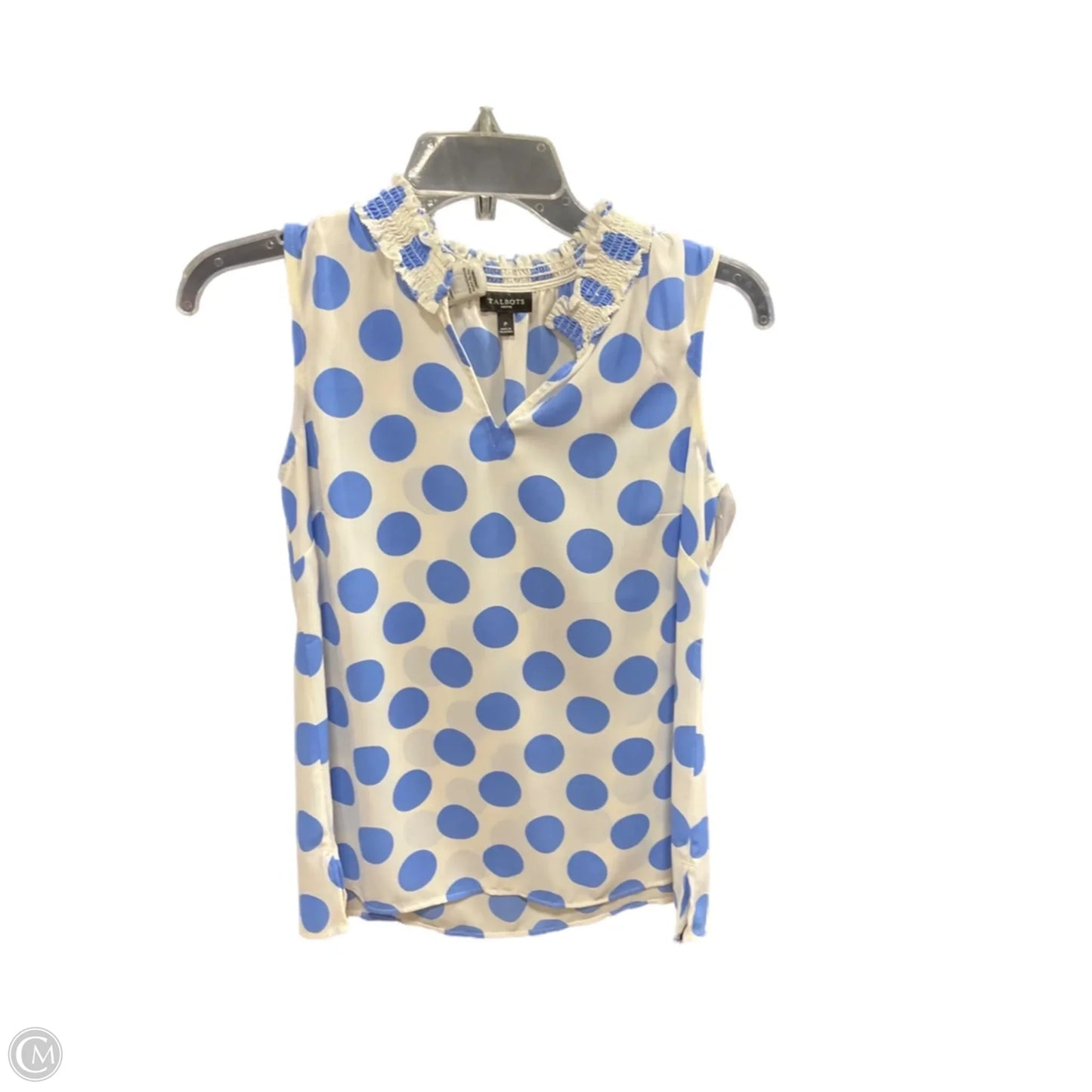 Top Sleeveless By Talbots In Polkadot Pattern, Size: Sp