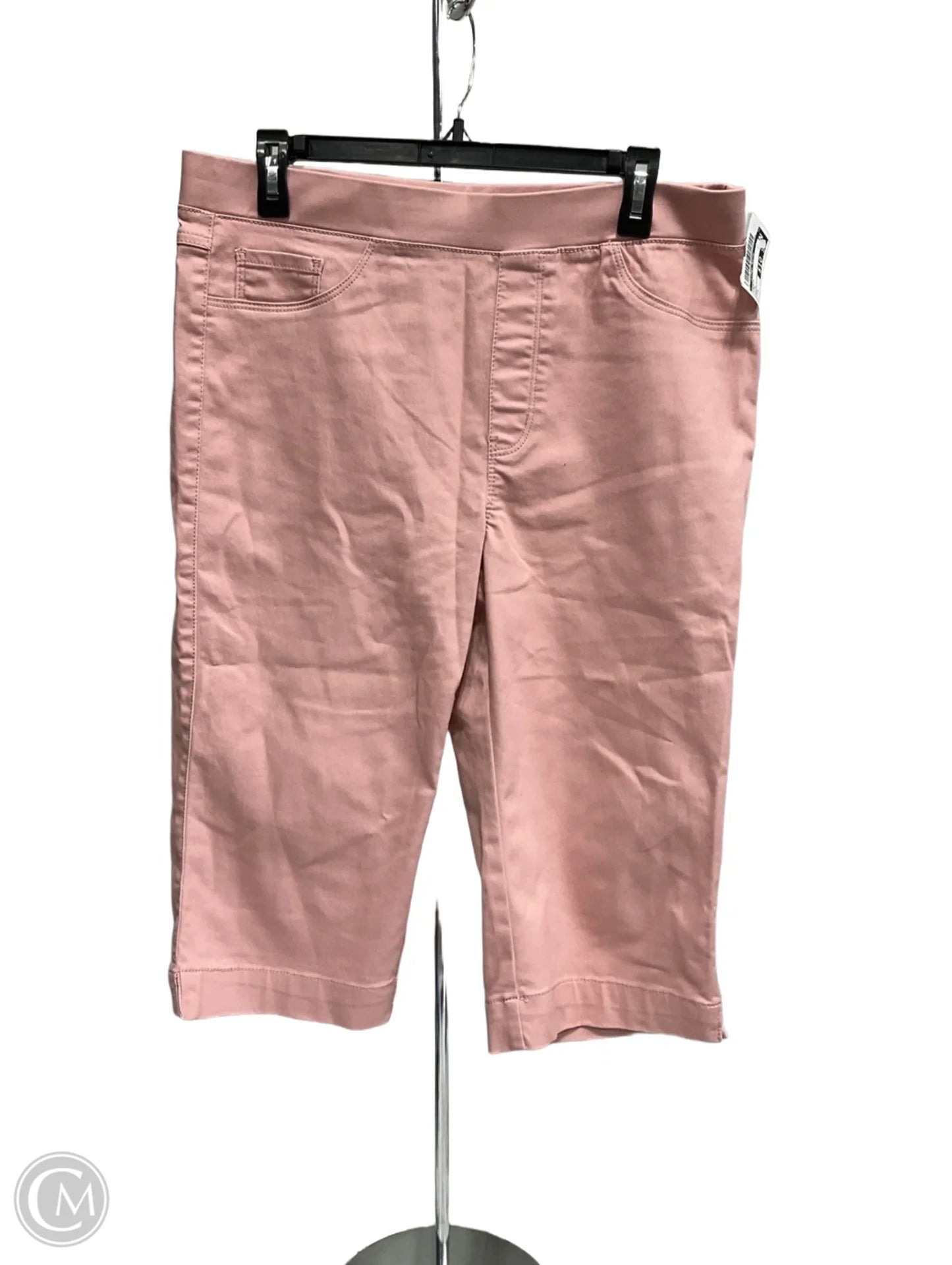 Capris By Clothes Mentor In Pink, Size: L