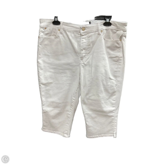 Capris By Talbots In White, Size: 14p