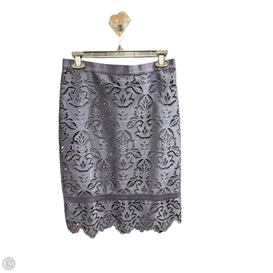 Skirt Midi By Ann Taylor In Navy, Size: 4