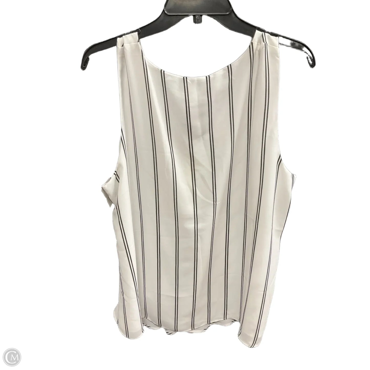 Top Sleeveless By Kenar In Striped Pattern, Size: Xl