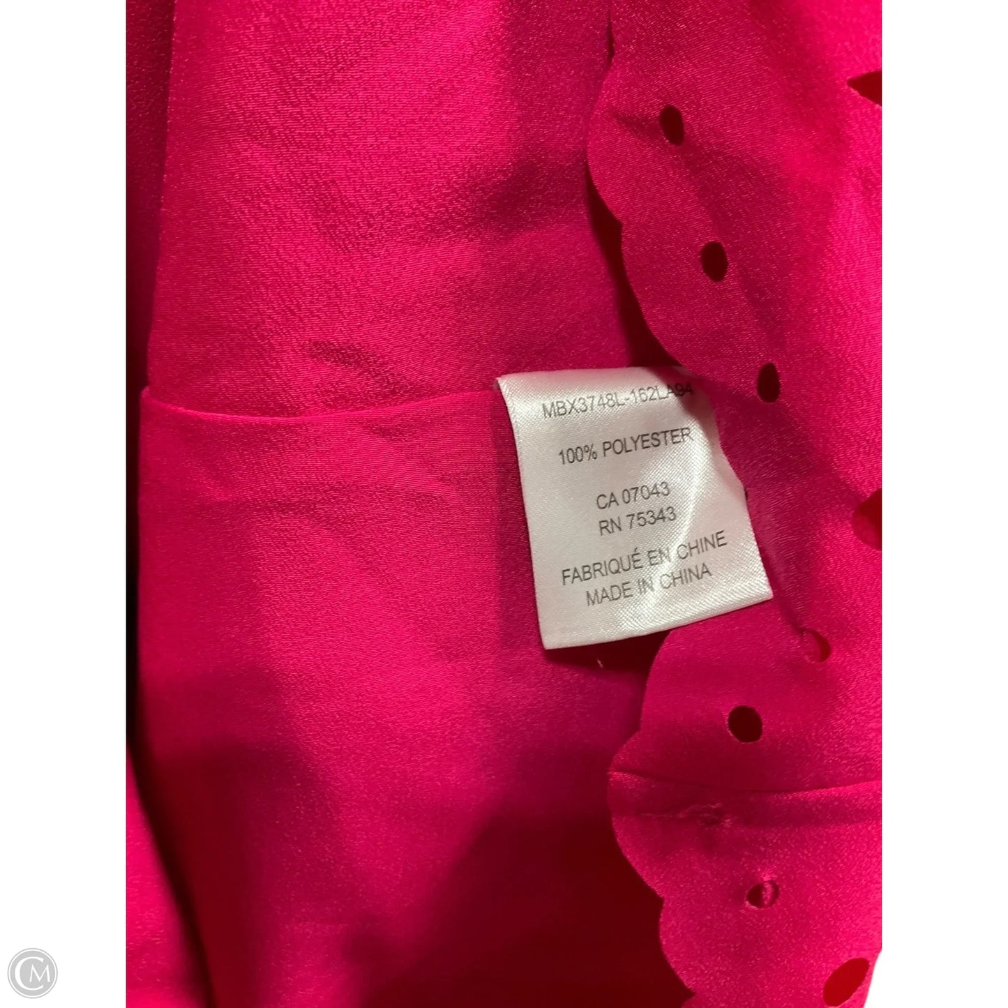 Top Sleeveless By Cynthia Rowley In Pink, Size: 1x