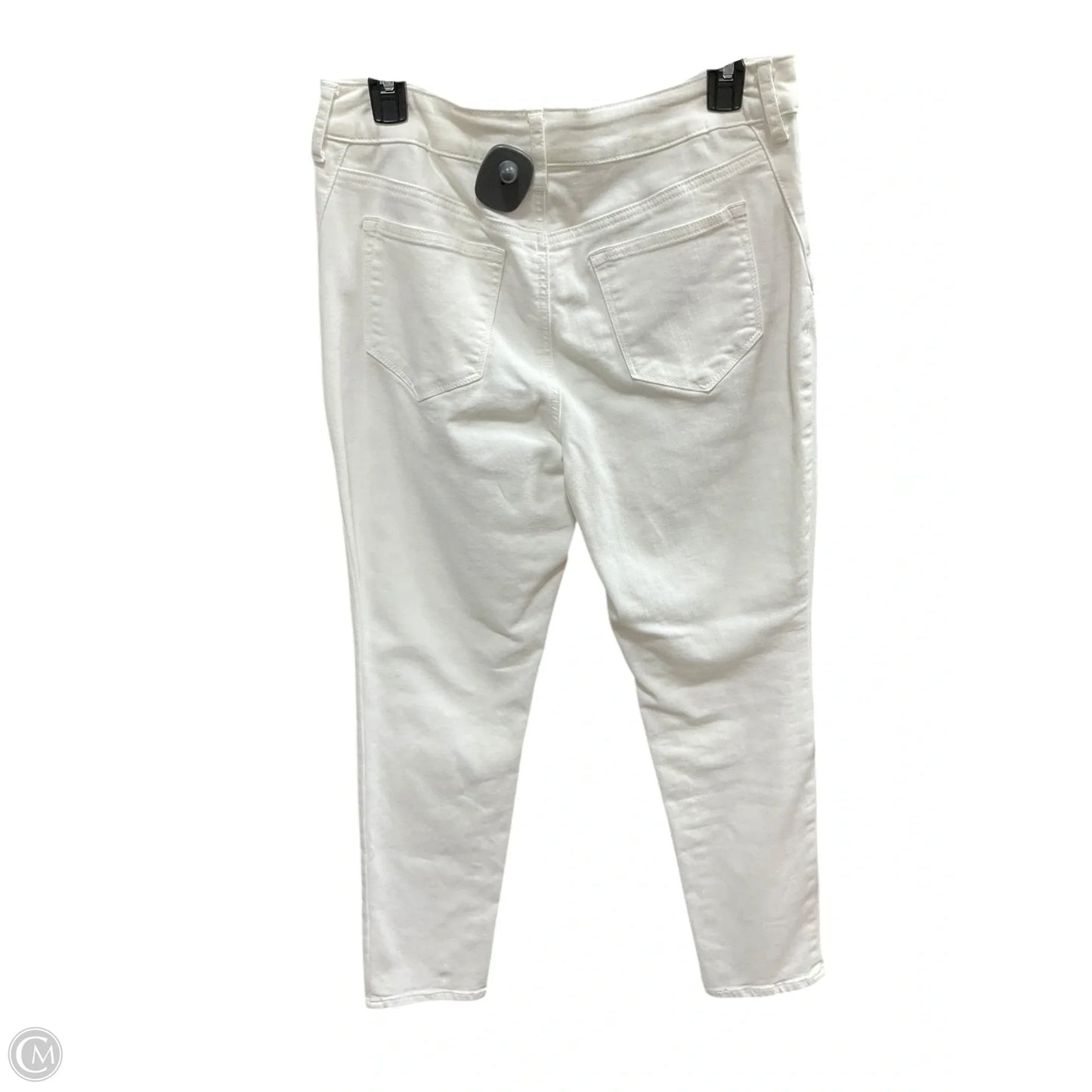 Jeans Jeggings By Chicos In Cream Denim, Size: 6