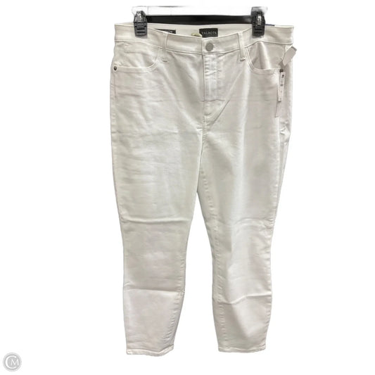 Jeans Cropped By Talbots In White, Size: 10