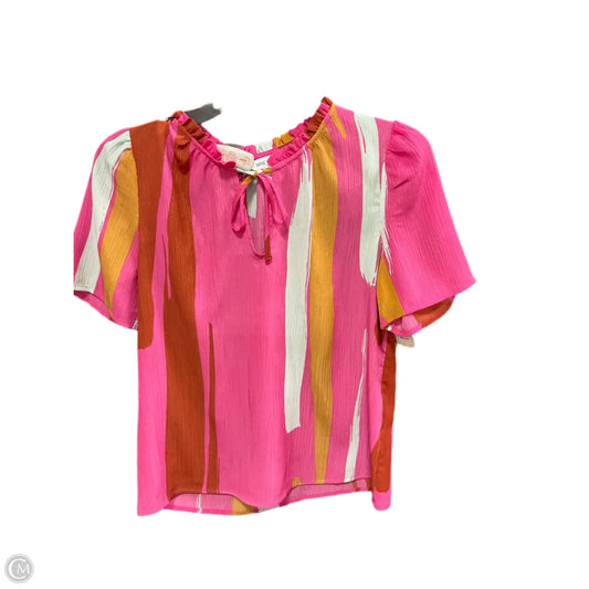 Top Short Sleeve By Nine West In Pink, Size: Xs