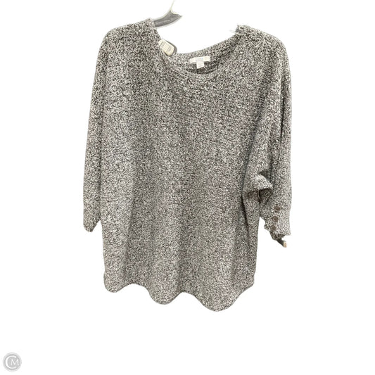 Sweater By Croft And Barrow In Grey, Size: 2x