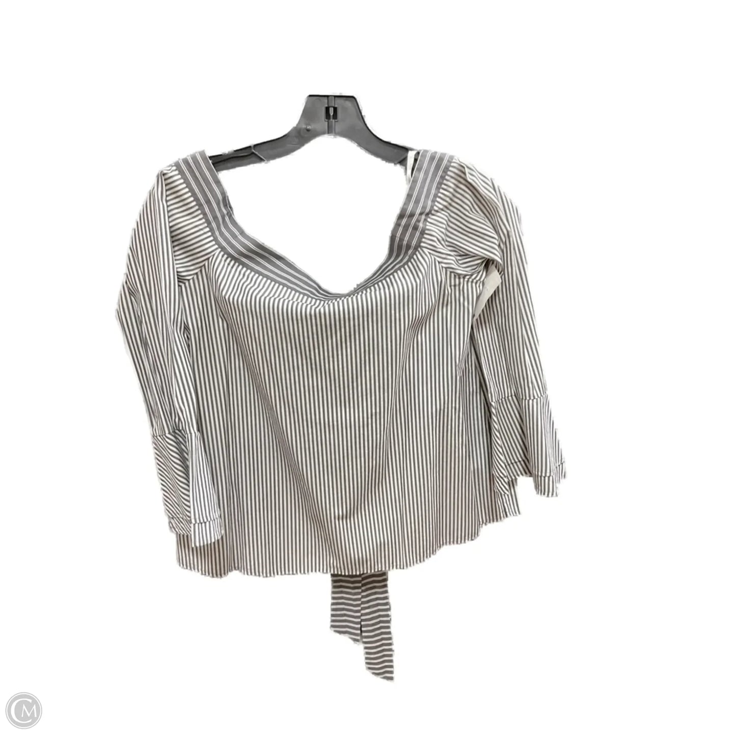 Top Long Sleeve By Loft In Striped Pattern, Size: Xs