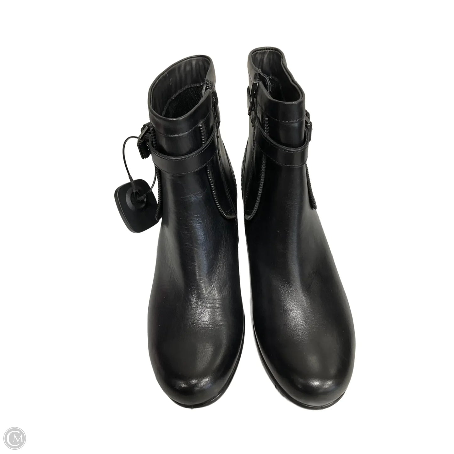 Boots Ankle Heels By Ecco In Black, Size: 8.5