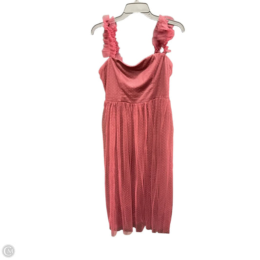 Dress Party Long By Lulus In Maroon, Size: L