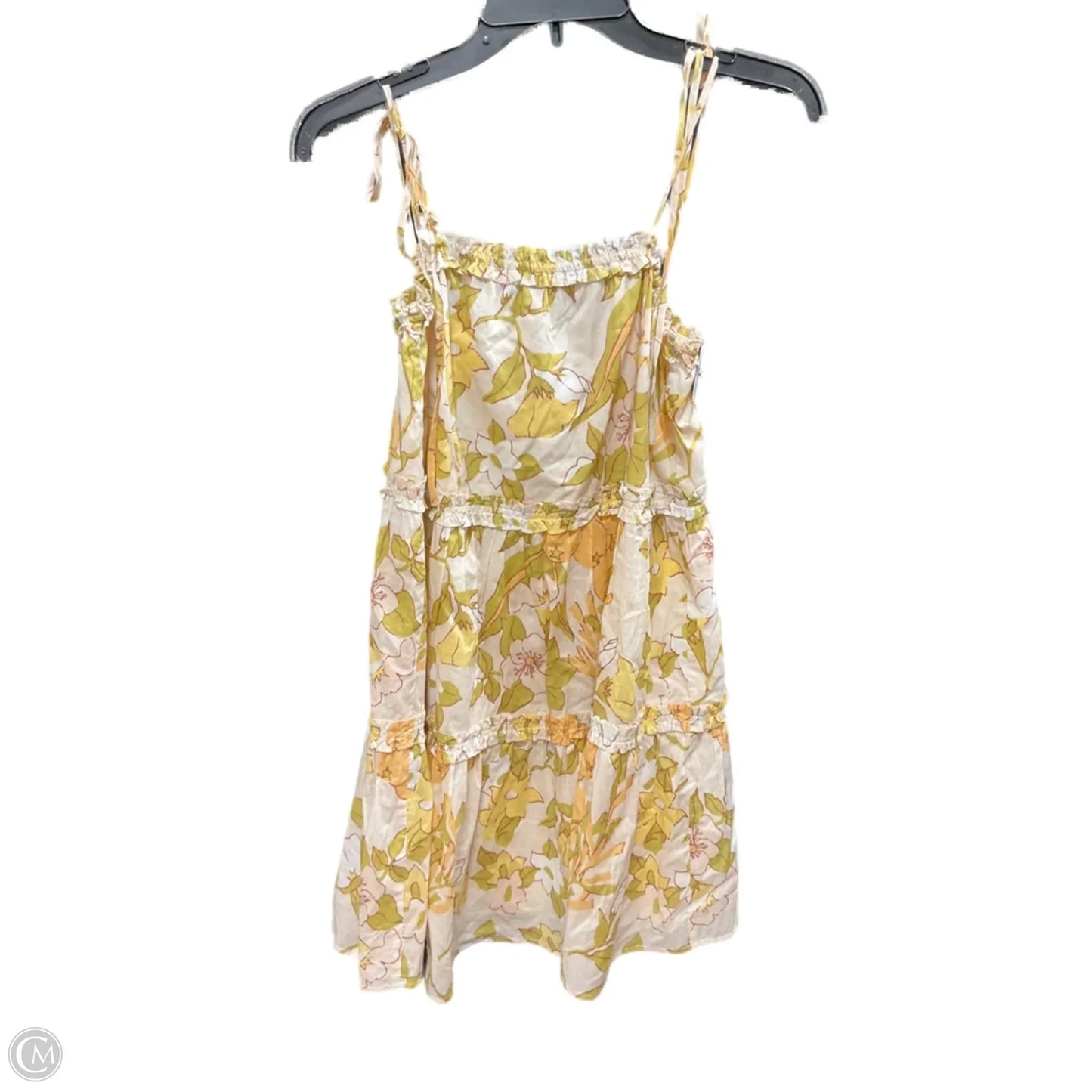 Dress Casual Short By Rails In Green & Yellow, Size: Xs