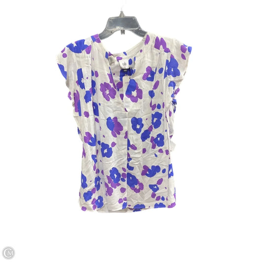 Top Sleeveless By Cabi In Blue & Purple, Size: M