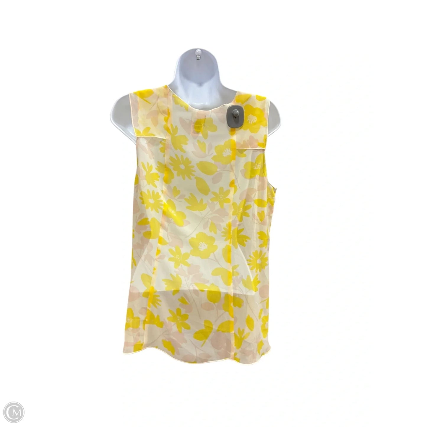 Top Sleeveless By Cabi In Yellow, Size: M