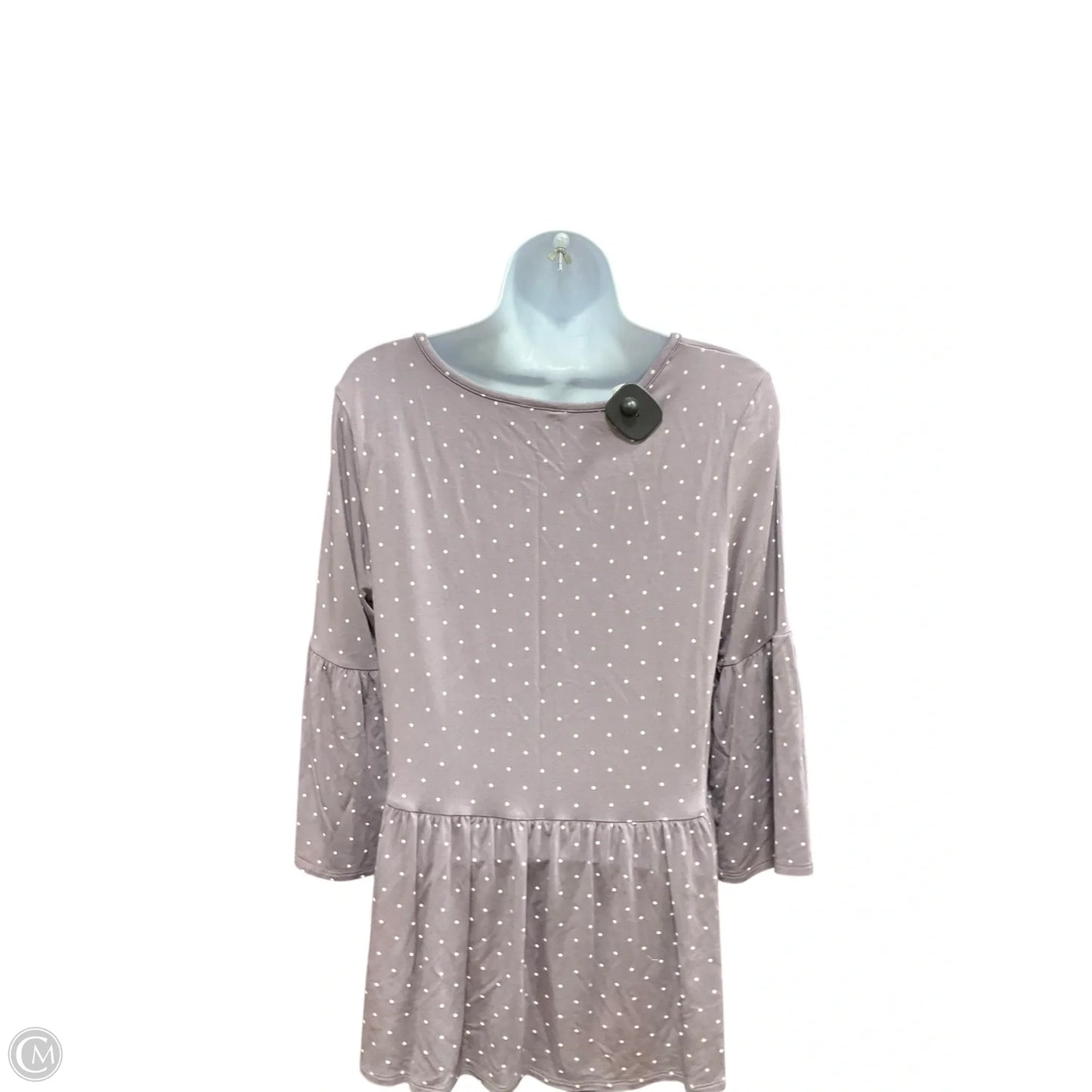 Top Long Sleeve By Matilda Jane In Polkadot Pattern, Size: M