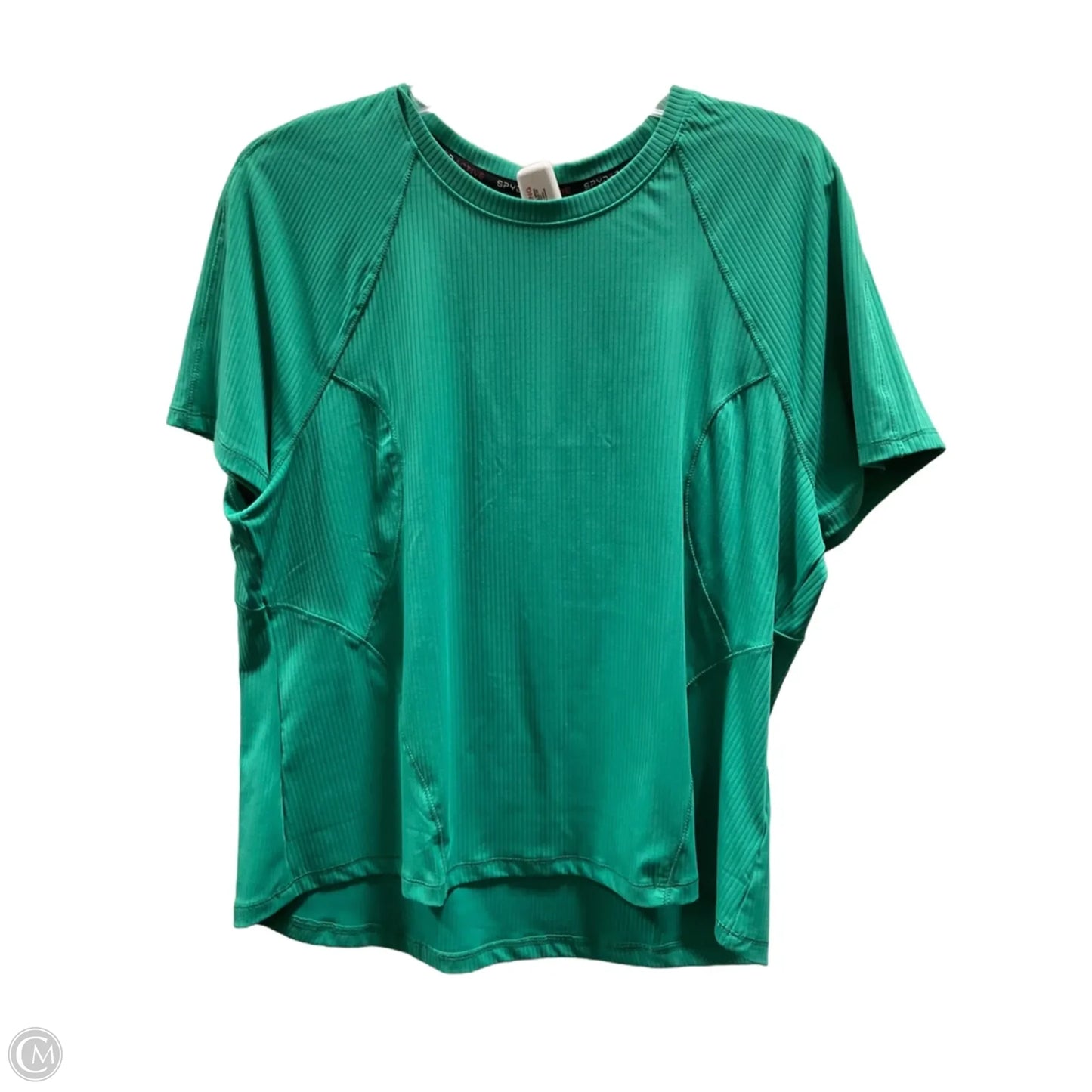 Athletic Top Short Sleeve By Spyder In Green, Size: Xl