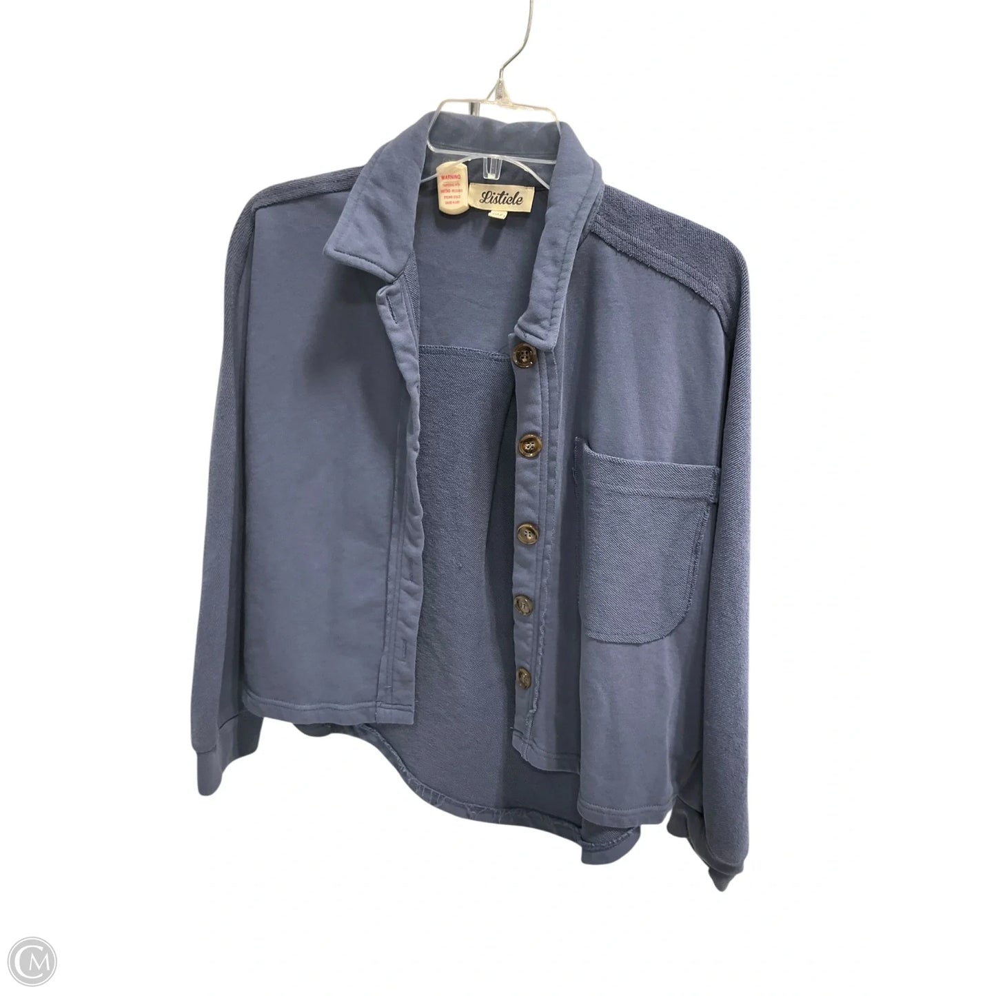 Jacket Shirt By Listicle In Blue, Size: Xs