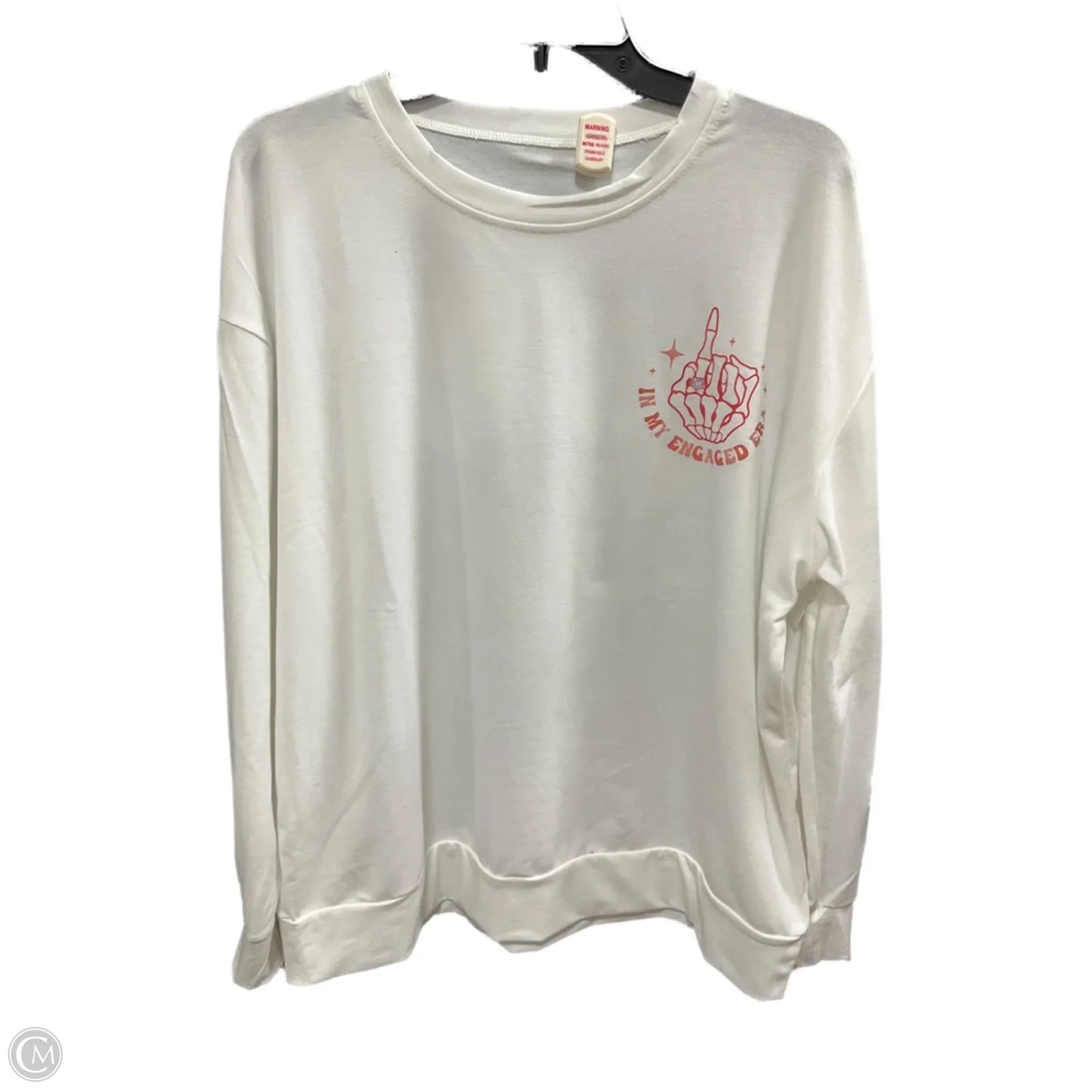 Top Long Sleeve By Cmf In White, Size: Xl