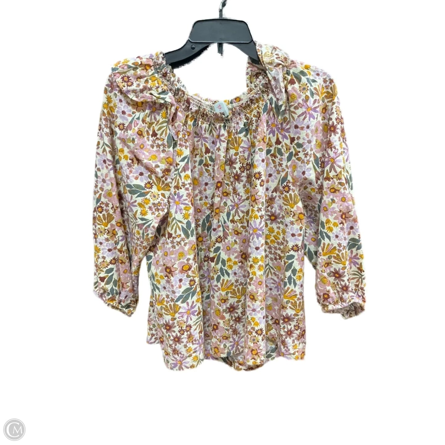 Top Long Sleeve By Sonoma In Floral Print, Size: Xl