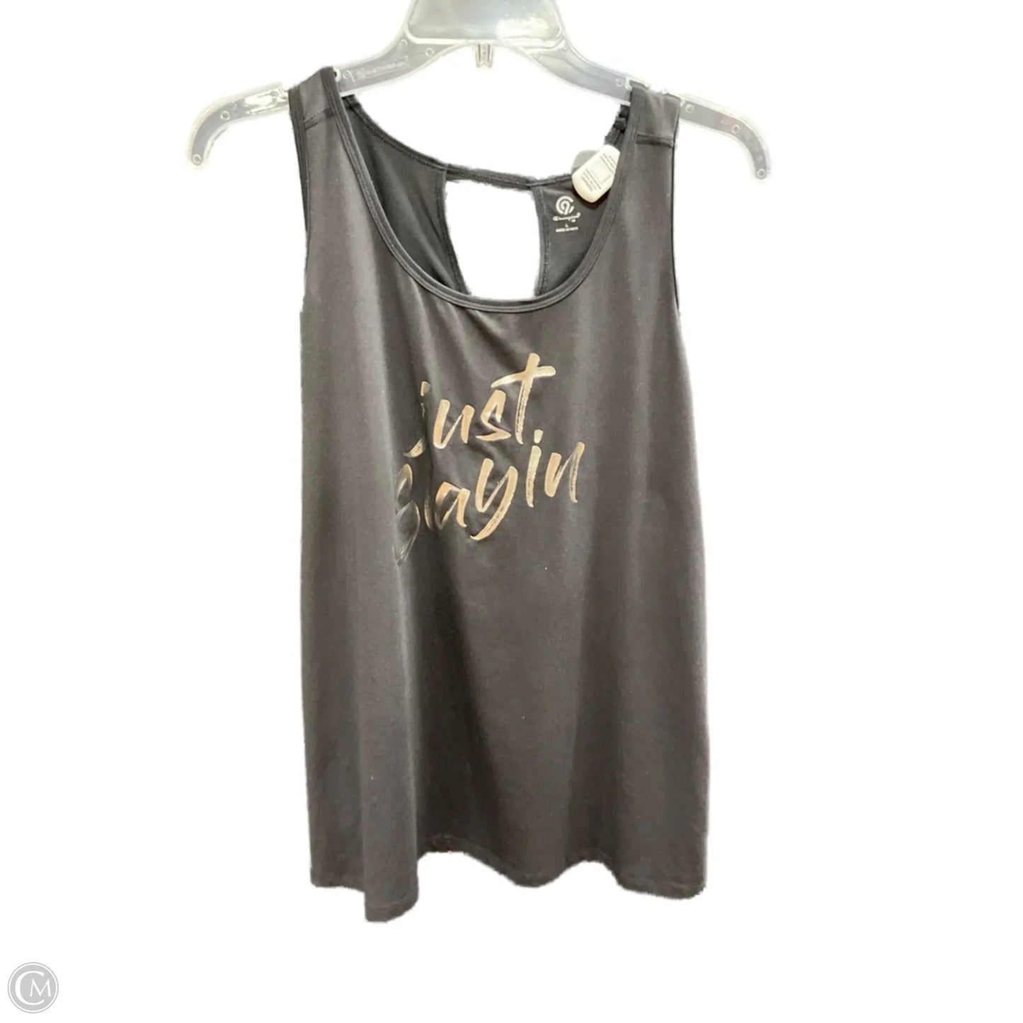 Athletic Tank Top By Champion In Black, Size: L