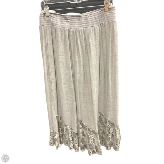 Pants Linen By Apt 9 In Grey, Size: M