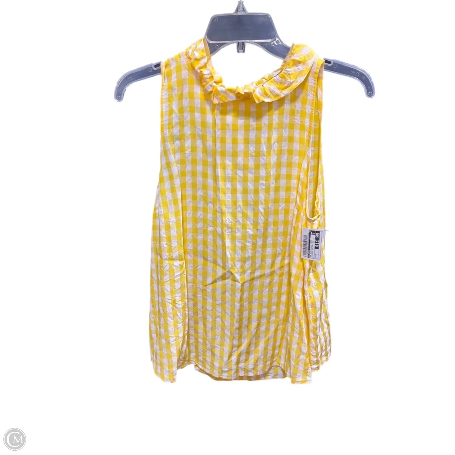 Top Sleeveless By J. Crew In Checkered Pattern, Size: M
