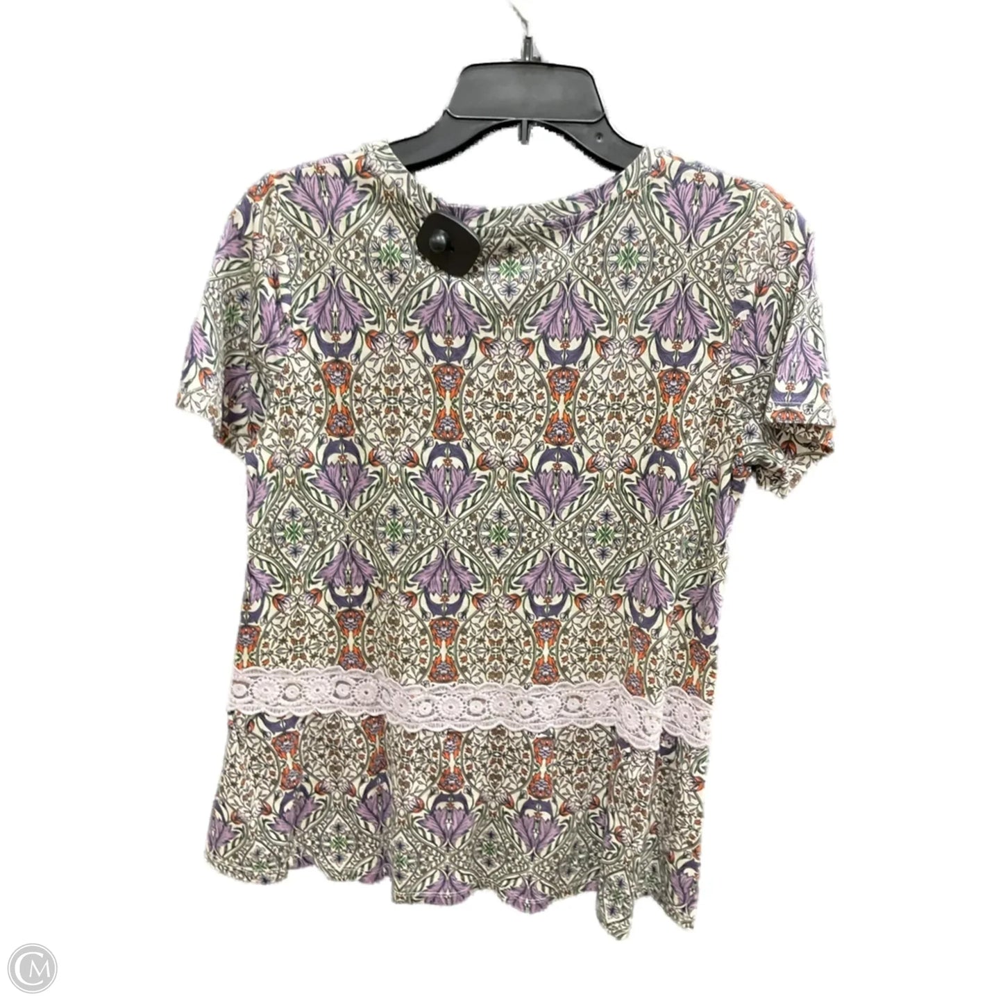 Top Short Sleeve By Logo In Floral Print, Size: S