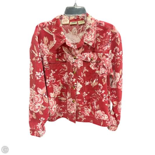 Jacket Denim By Cme In Floral Print, Size: L